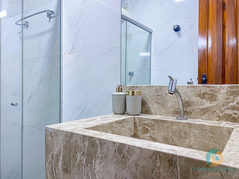 Apartamento a Poucos Metros da Praia de Taperapuã | Piscinas