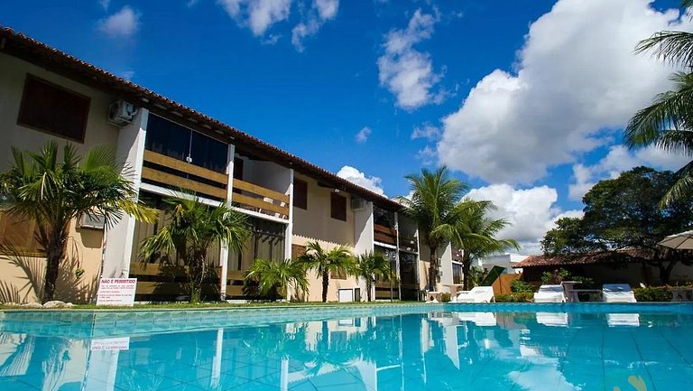 Apartamento a Poucos Metros da Praia de Taperapuã | Piscinas