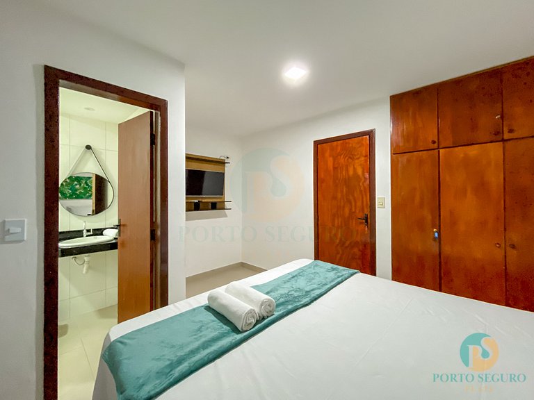 Casa 3 Qts Suites | 250m da Praia Taperapua MS15