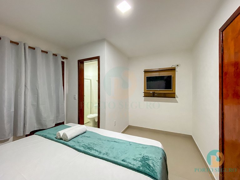 Casa 3 Qts Suites | 250m da Praia Taperapua MS15