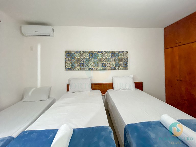 Casa 3 Qts Suites | 250m da Praia Taperapua MS15