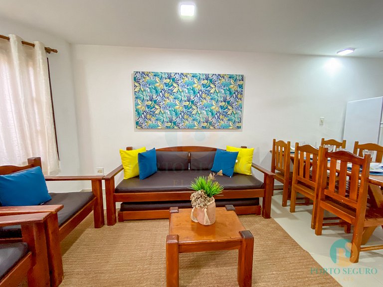 Casa 3 Qts Suites | 250m da Praia Taperapua MS15
