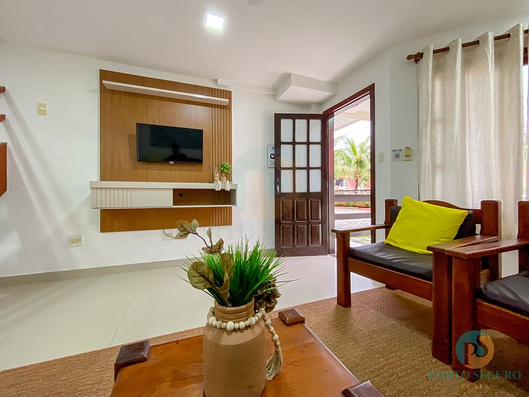 Casa 3 Qts Suites | 250m da Praia Taperapua MS15