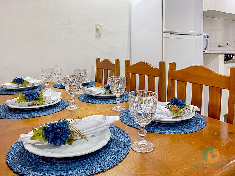 Casa 3 Qts Suites | 250m da Praia Taperapua MS15