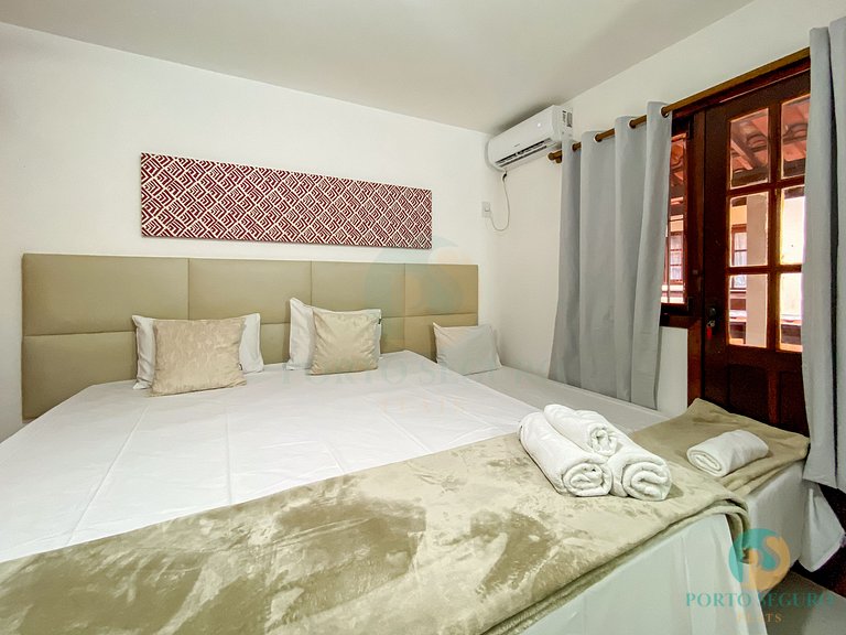 Casa 3 Qts Suites | 250m da Praia Taperapua