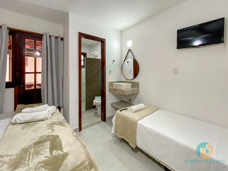 Casa 3 Qts Suites | 250m da Praia Taperapua