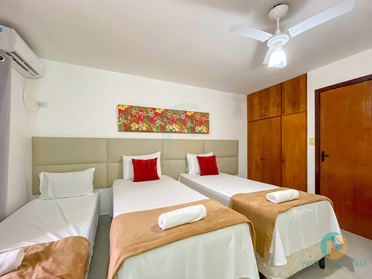 Casa 3 Qts Suites | 250m da Praia Taperapua