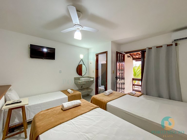 Casa 3 Qts Suites | 250m da Praia Taperapua