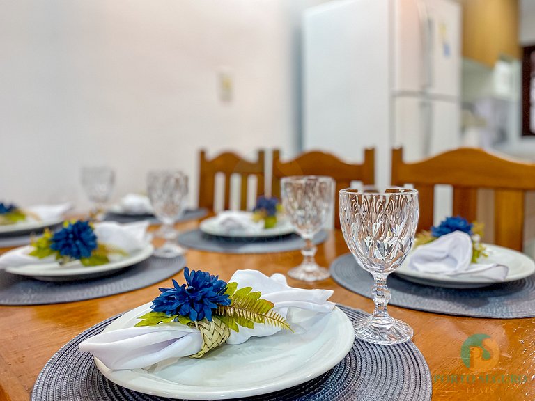 Casa 3 Qts Suites | 250m da Praia Taperapua